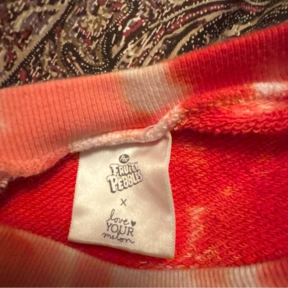 Flintstones Limited Edition Love Your Melon x Fruity Pebbles Tie-Dye Sweatshirt - Picture 4 of 4